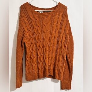J Jill Women’s cable knit sweater Sz Large
